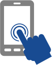 Web design service: mobile friendly icon