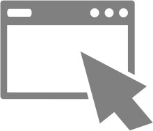 Online advertising screen icon