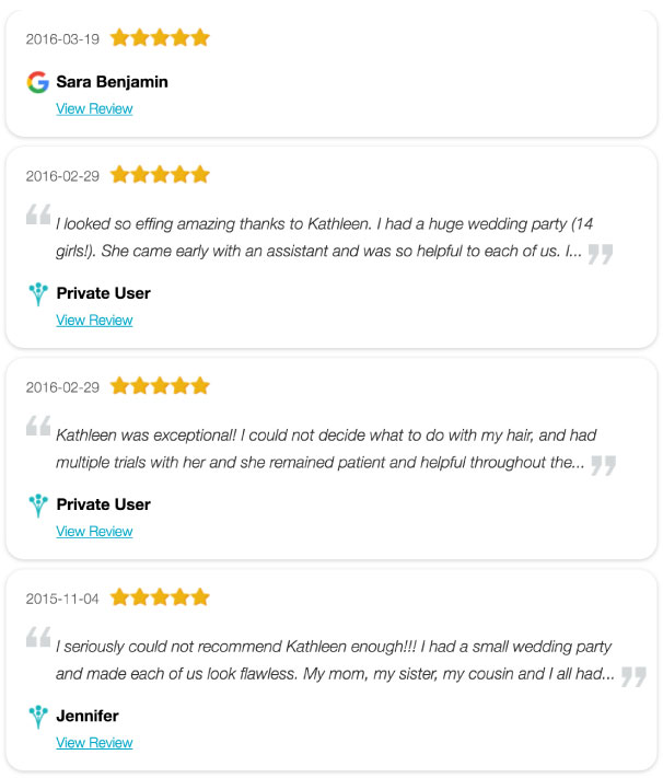 Online reputation management report screen grab