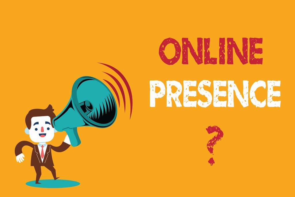 Cartoon image asking if you have an online presence